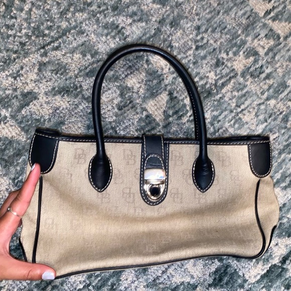 Dooney & Bourke Vintage Canvas and Leather Bag - Picture 5 of 16